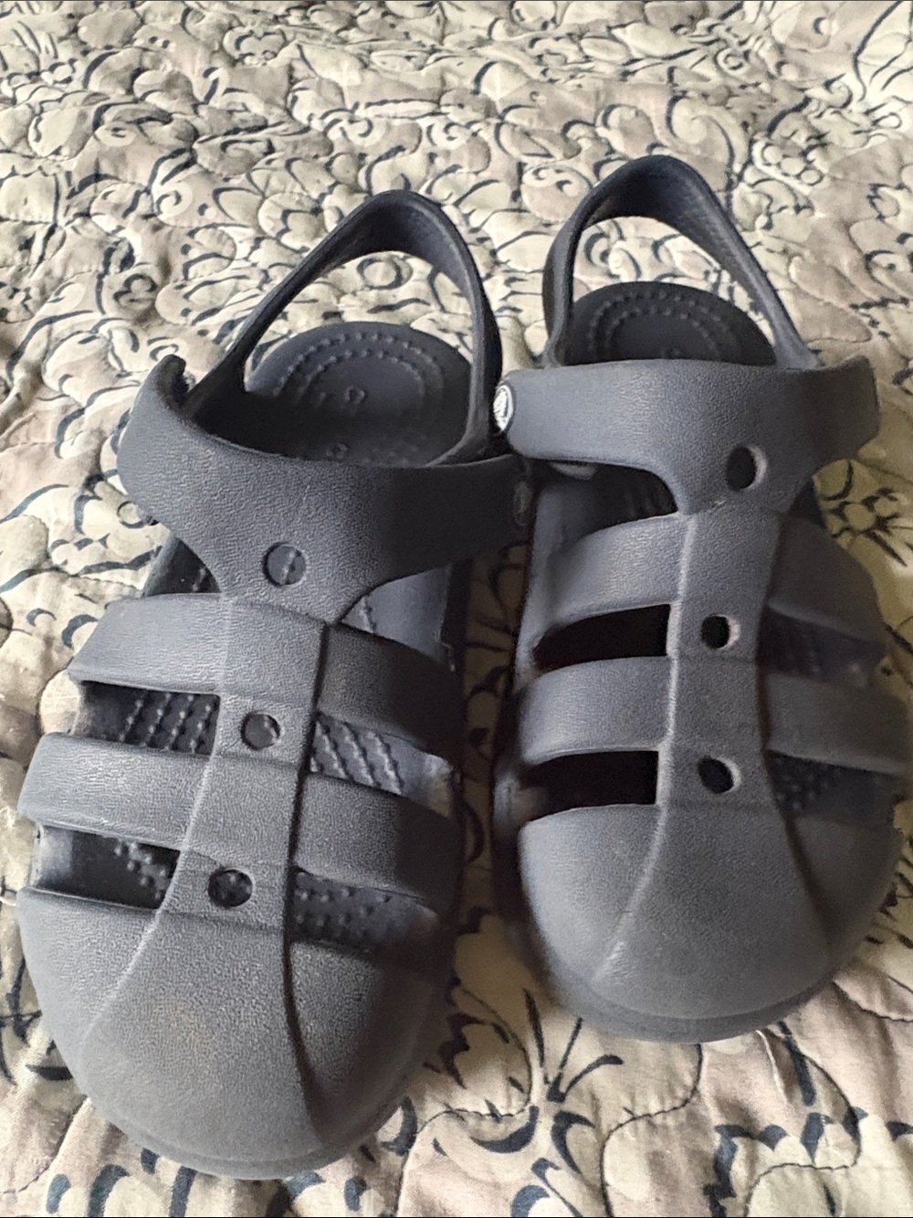 CROCS Kids Closed-Toe Sandals in Blue